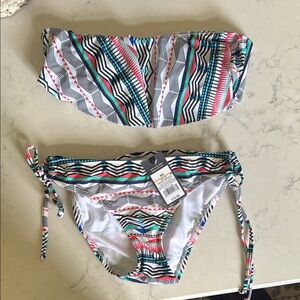 Mossimo Supply Co. Multicolor Striped Bikini